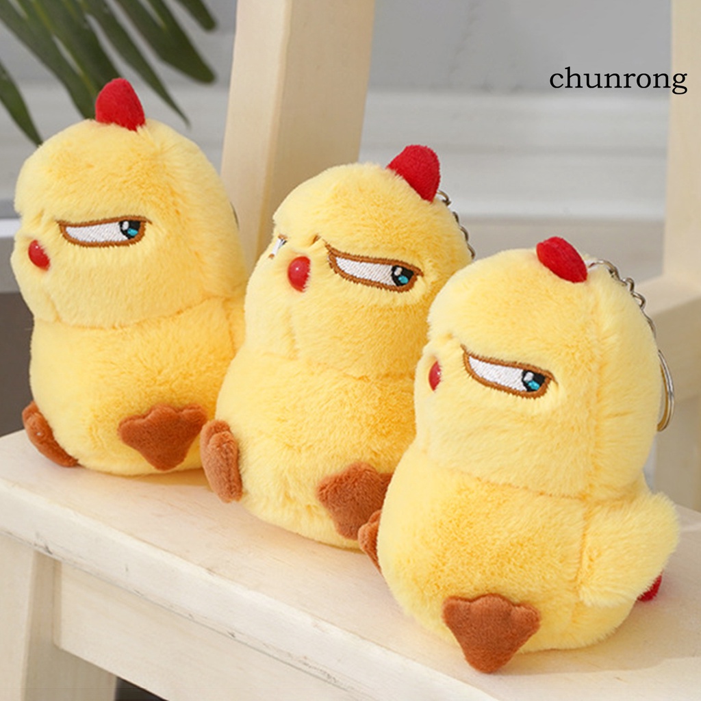 Cr-plush Móc Khóa Hình Chú Gà Con Giận Dữ Đáng Yêu