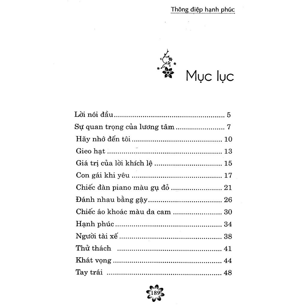 Sách - Tủ sách sống đẹp - Thông điệp hạnh phúc