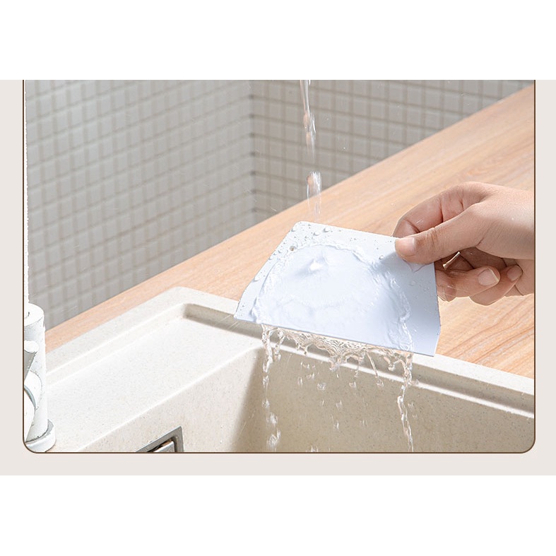 Dụng Cụ/Miếng/Dao Cắt Vét Chia Bột Làm Bánh Nhựa Hình Thang Tiện Dụng 13cm