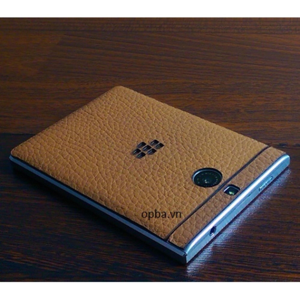 Dán da IONE Blackberry passport silver da bò màu vàng bò