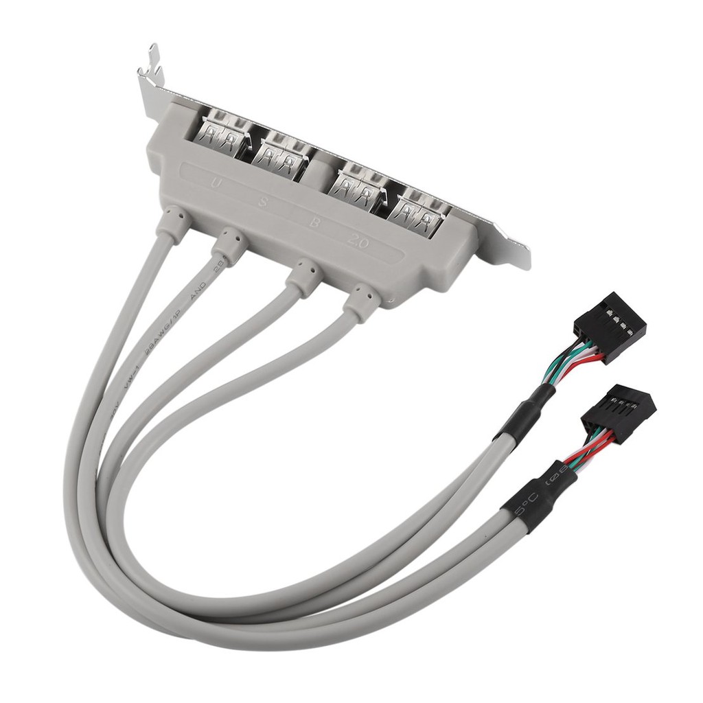 4-Port USB2.0 Motherboard Rear Panel Expansion Bracket Host Adapter | BigBuy360 - bigbuy360.vn