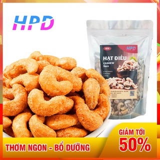 Hạt điều siêu ngon, thơm, rẻ - 500g hạt điều rang muối chưa bóc vỏ lụa loại 1 đóng hộp