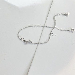 Lắc chân bạc vô cực Choco Jewelry