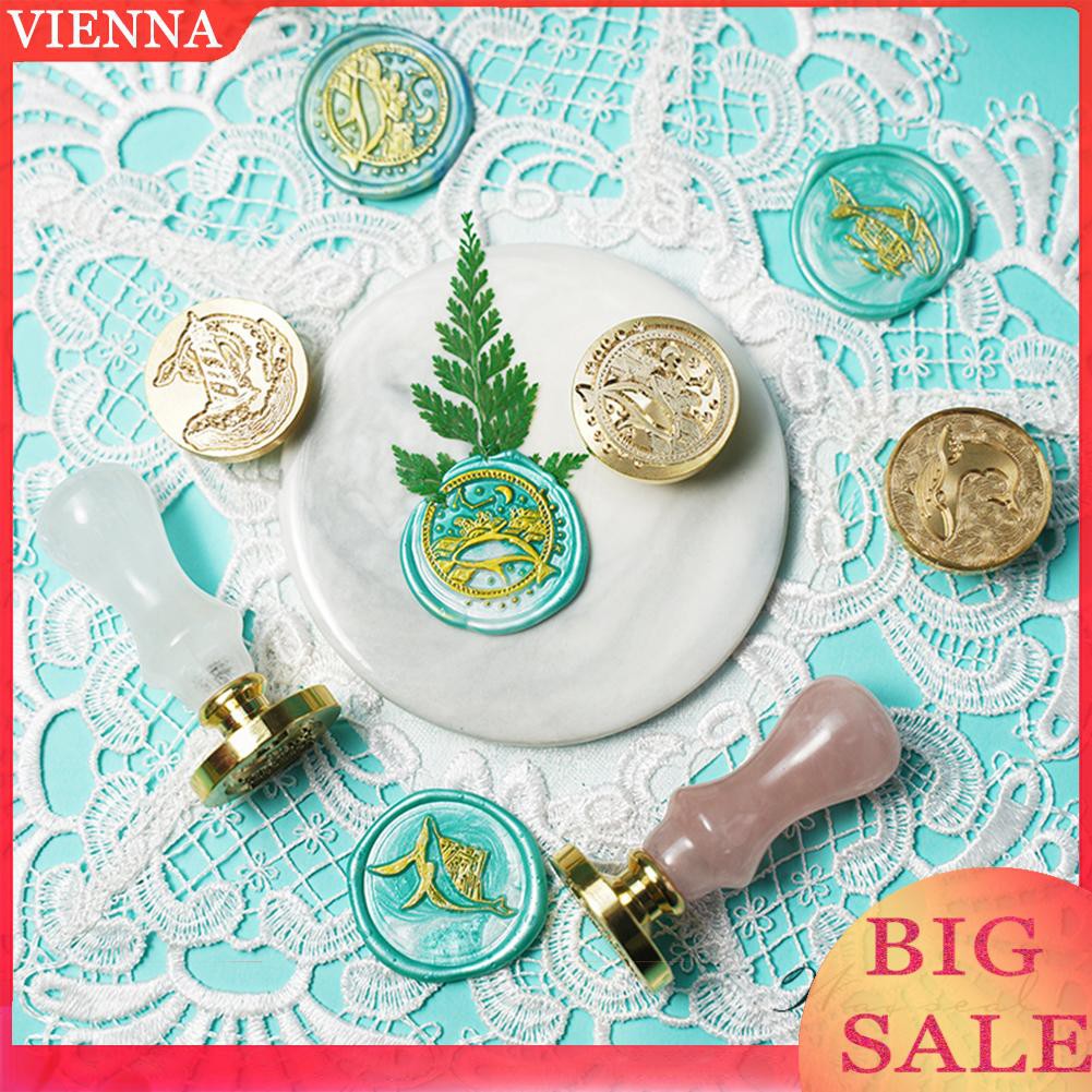 Túi 100 hạt sáp hình bát giác đóng dấu làm đồ trang trí thủ công