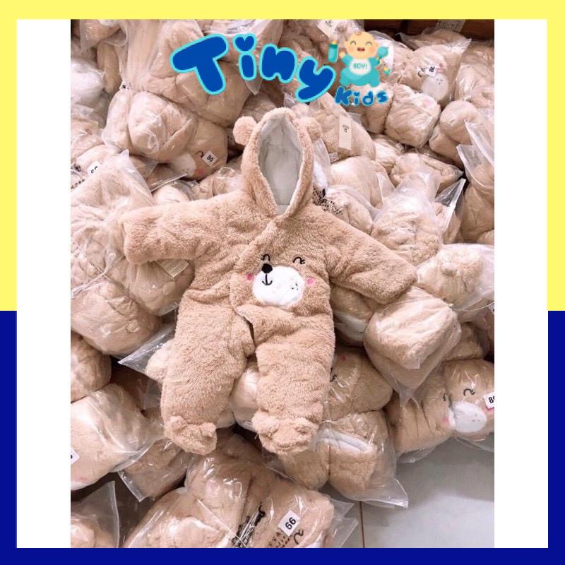 Bộ Body Lông Cừu Chất Dày Dặn Ủ Ấm Cho Bé  từ 5-14 kg (Kèm hình thật) - Tiny Kids