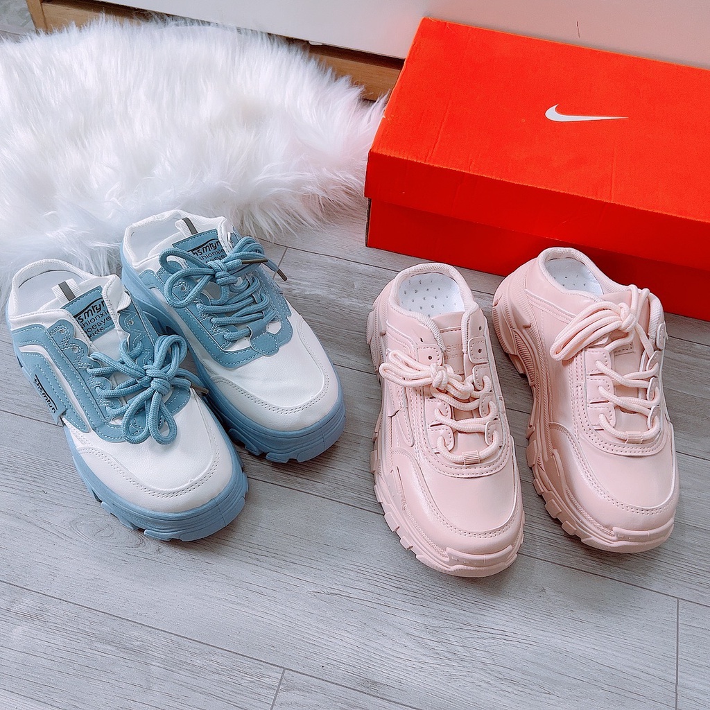 GIÀY SỤC THỂ THAO NÂNG ĐẾ MÀU SẮC MỚI MẺ TRẺ TRUNG CAO 5P MAX TÔN DÁNG DỄ ĐI