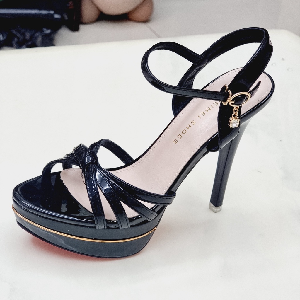 Giày Cô Dâu Đi Tiệc💥HÀNG ĐẸP💥Sandal Cao Gót 13p Đế Đỏ Đúp Kép 208-315