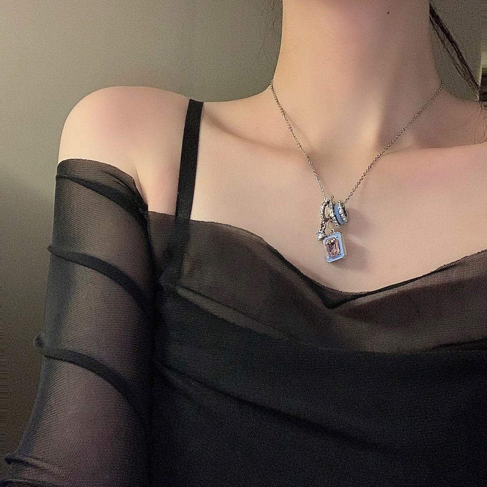 JARRED Vòng Cổ Choker Mặt Vuông / Tròn Thời Trang Cho Nữ