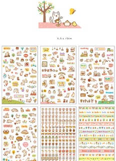Bộ 6 sticker Meo Meo K0318