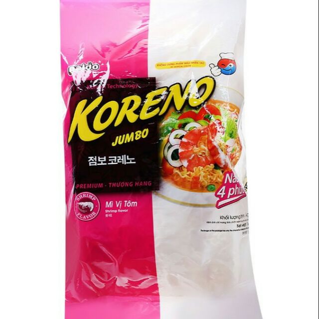 MỲ JUMBO KORENO VỊ TÔM - Hàn Quốc