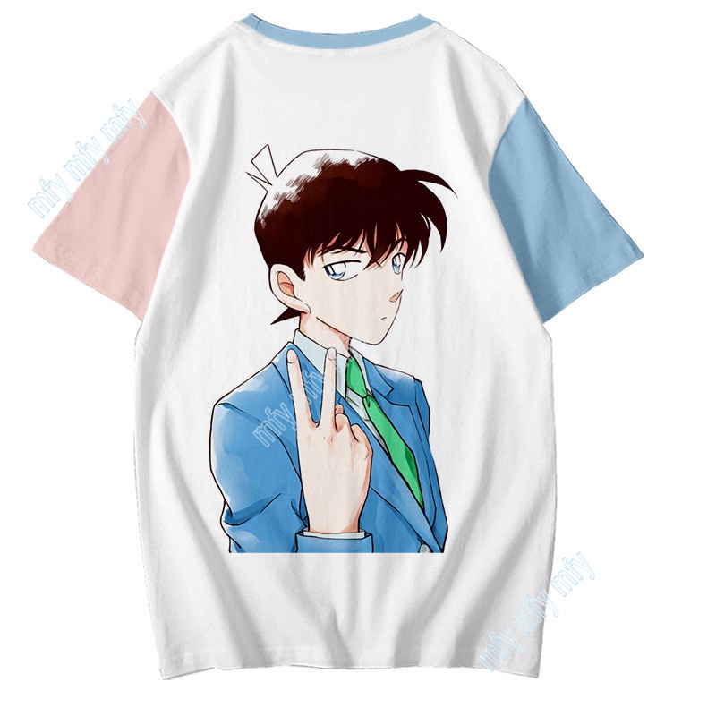 Áo Thun Tay Ngắn In Hình Thám Tử Conan Thời Trang Mùa Hè Cho Bé