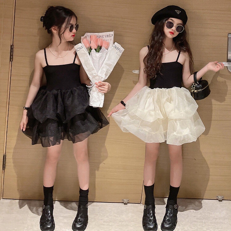 Váy Cho Bé Gái | Đầm Công Chúa Hai Dây Mùa Hè Hợp Thời Trang Cho Bé Gái