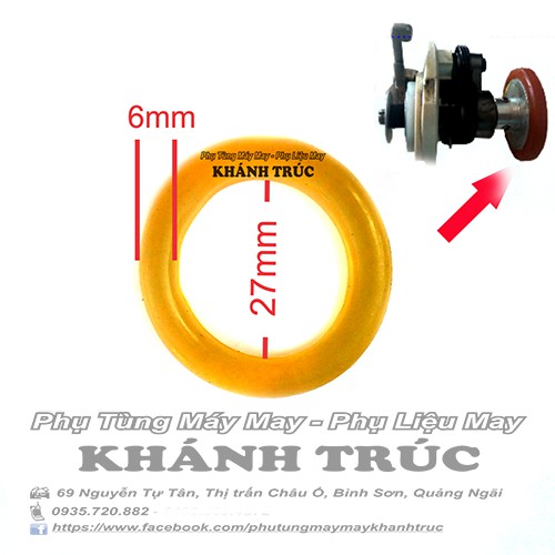 Cao su VÒNG LỚN máy đánh suốt 1kim ĐIỆN TỬ máy may (khâu) công nghiệp