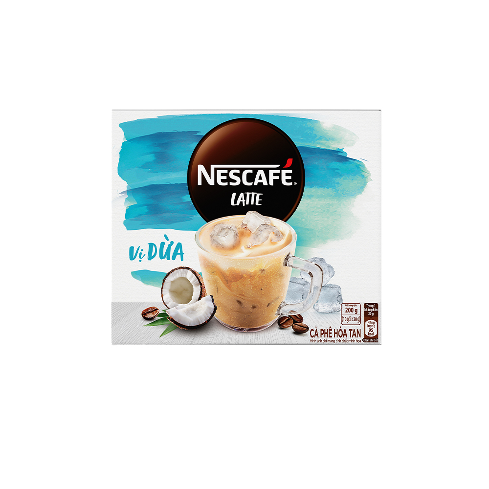 Cà phê hòa tan NESCAFÉ® Latte VỊ DỪA
