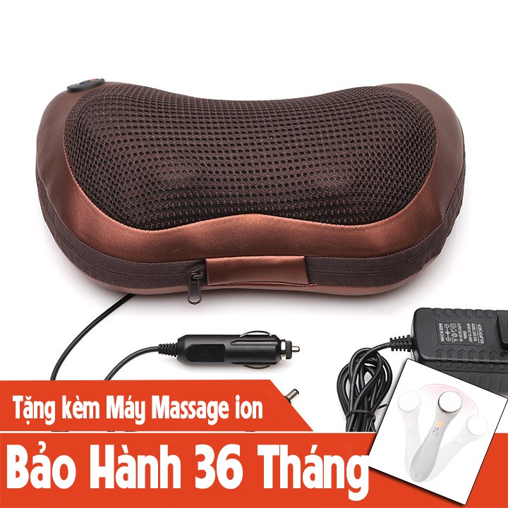 GỐI MASAGE HỒNG NGOẠI 8 BI. BH: 3 NĂM