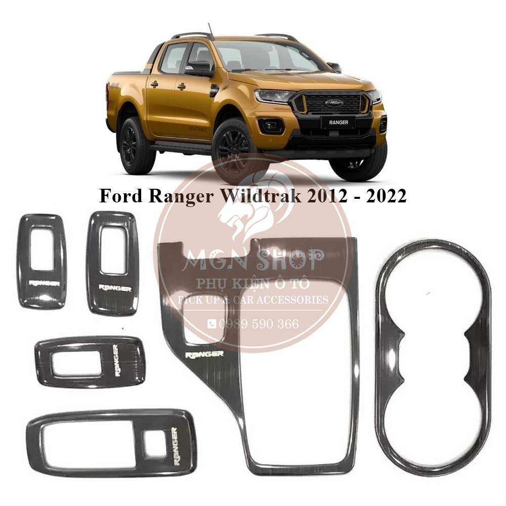 [Ốp nội thất] [Ford Ranger Wildtrak 2012 - 2022] vân titan