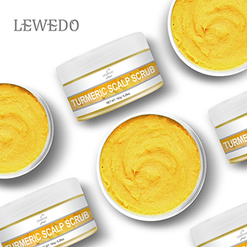 Tẩy tế bào chết cho da đầu LEWEDO Turmeric Scalp Scrub kiểm soát dầu chăm sóc tóc 150g