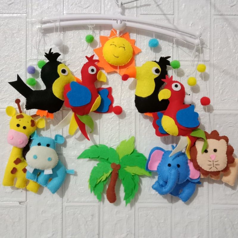 🐭🐢bộ treo nôi thú  rừng 🐦🐥🐑