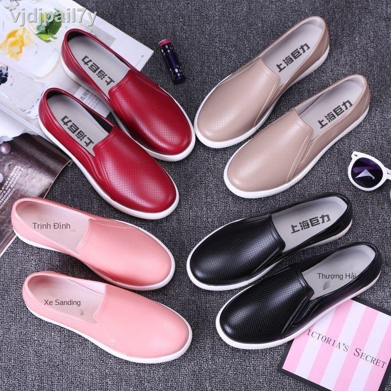 Juli giày cao cổ đi mưa cho nữ dành người lớn không trơn trượt làm việc nhà bếp của nam giới su ống ngắn mù