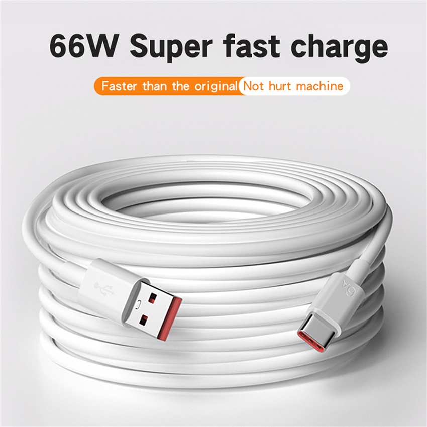 Cáp Sạc Nhanh USB Type C 6A 65W Cho Huawei Xiaomi OPPO
