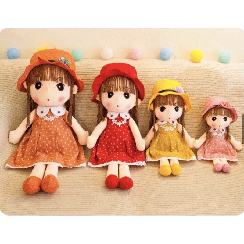 Búp Bê Cô Gái Xinh Đẹp Màu Đỏ Size 45cm