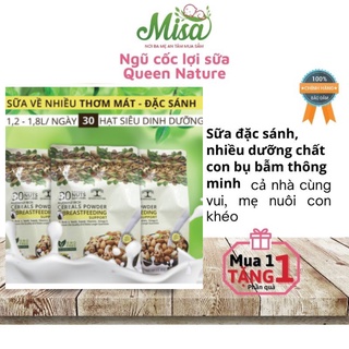 Bột Ngũ Cốc  Lợi Sữa Cho Mẹ sau Sinh Queen Nature Giàu Dinh Dưỡng  Bịch 800gr