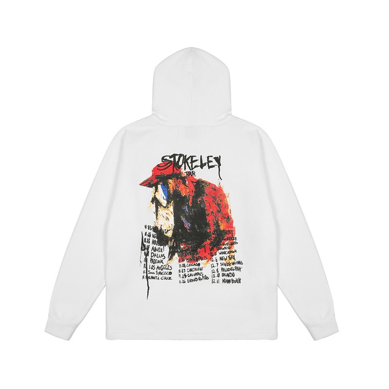 Áo Hoodie Tay Dài In Họa Tiết Graffiti Plus Size Cho Cặp Đôi