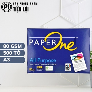 Giấy a3 paperone - định lượng 80 gsm