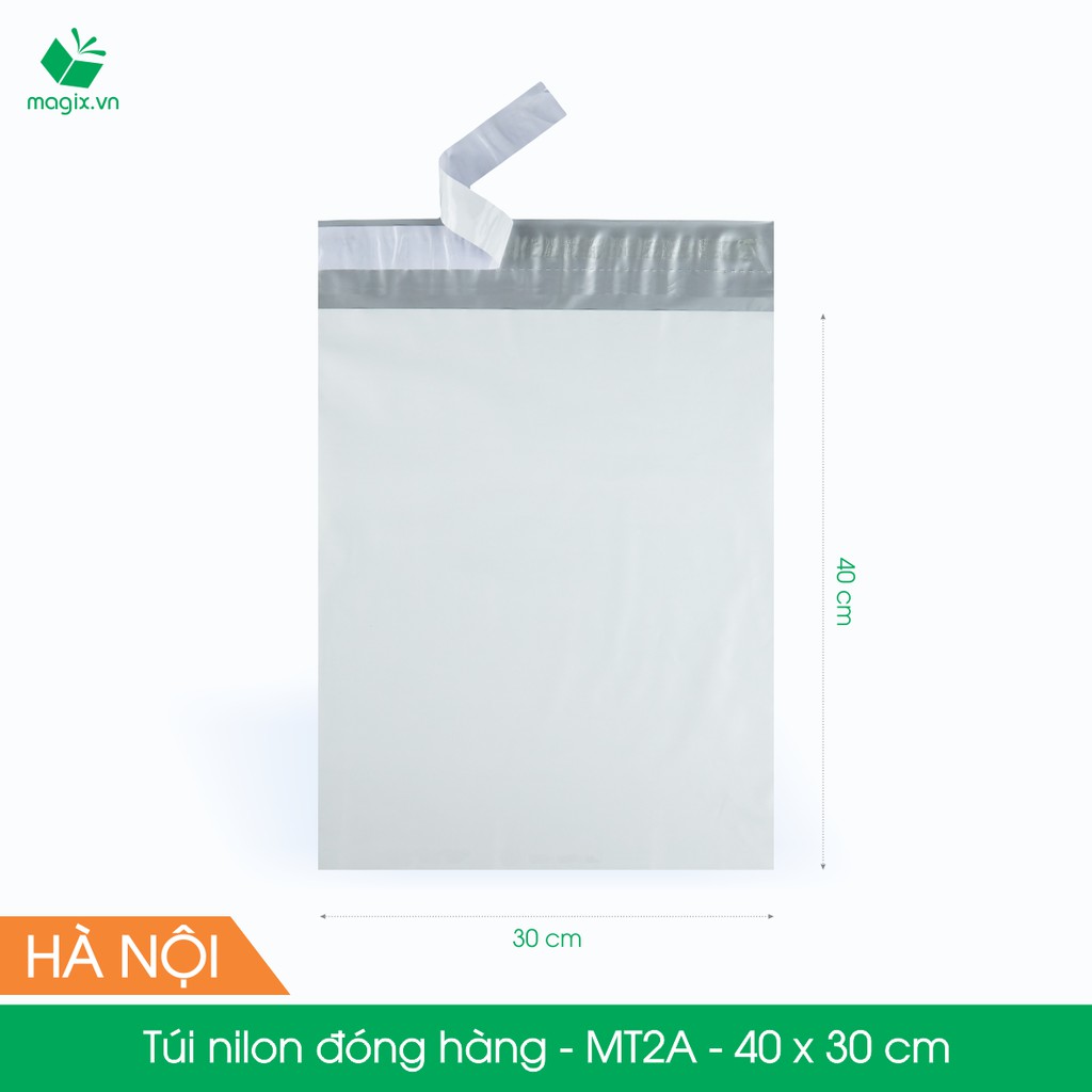 MT2A - 40x30 cm - 200 túi nilon 2 lớp đóng hàng thay thùng hộp carton