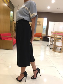 Áo sơ mi kẻ phối ren