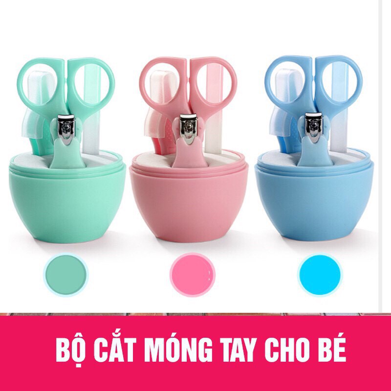 Bộ Cắt Móng Tay Hình Viên Thuốc 4 Chi Tiết Cho Bé