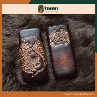 [Da bò Veg] Bao da Nokia 8800 handmade hình trống đồng - Bảo hành 12 tháng