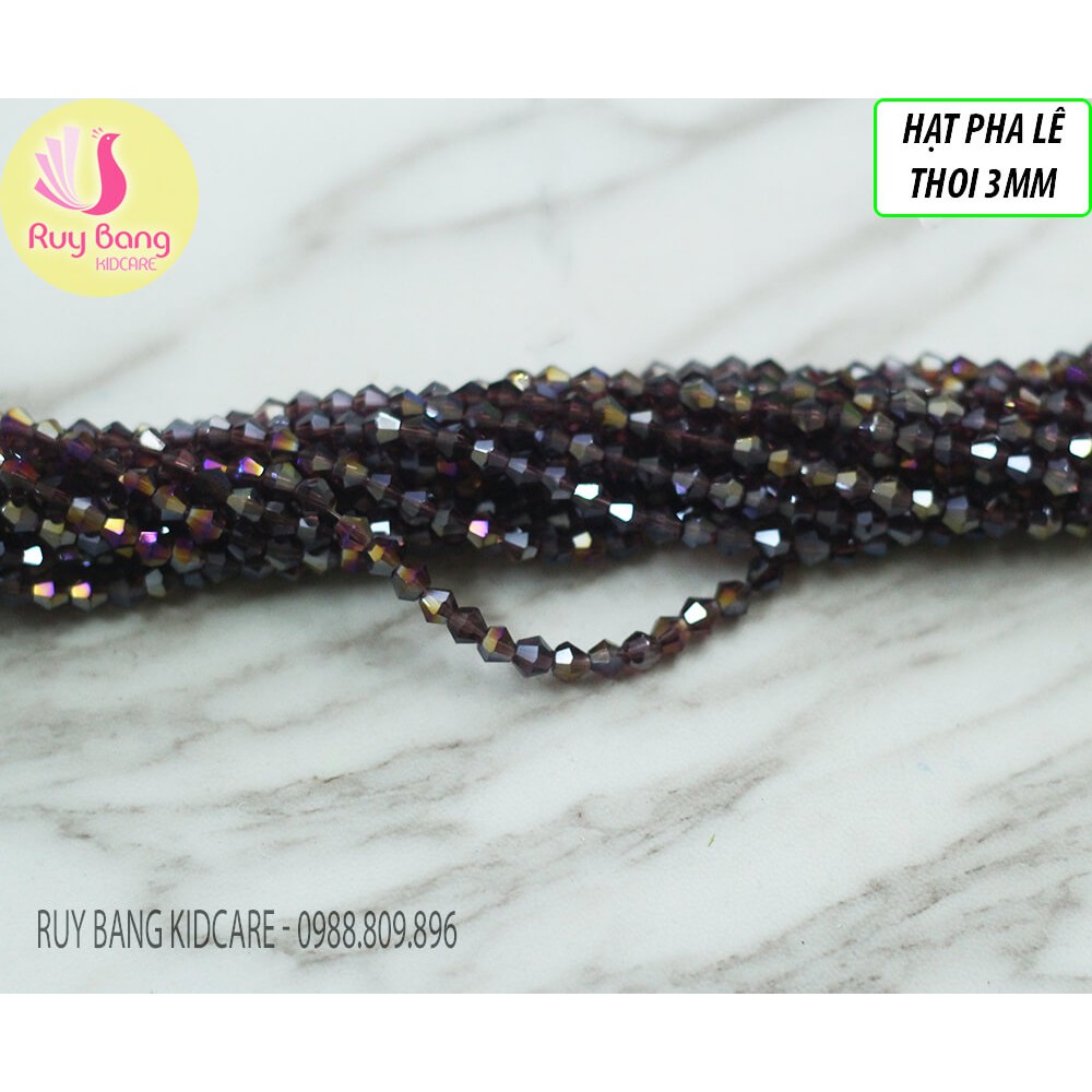 Hạt pha lê thoi 3mm