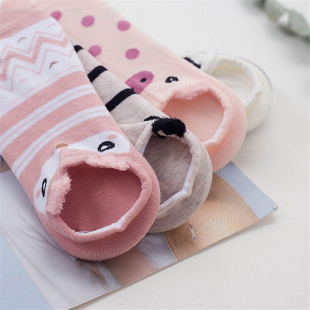 Vớ Thuyền Chống Trượt Bằng Silicone Cotton Cho Nữ