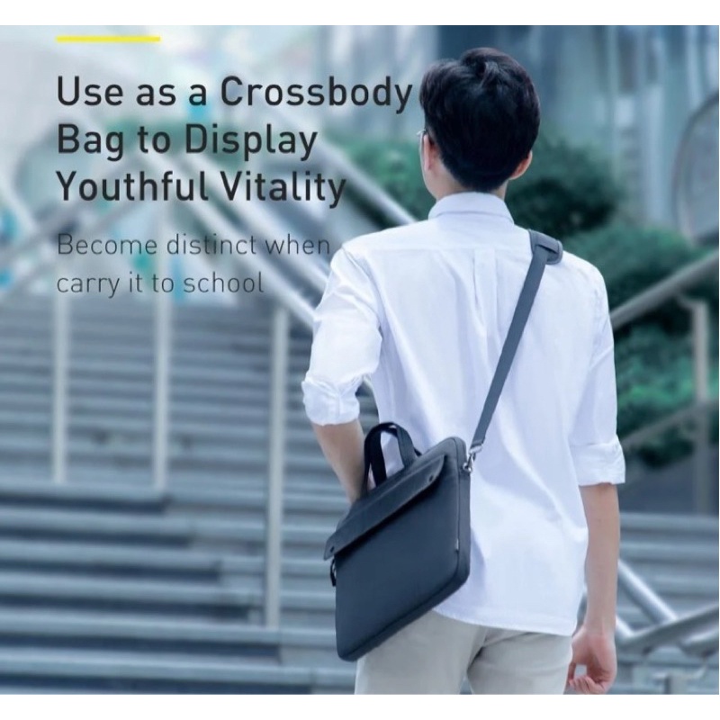 Túi xách chống nước Baseus Basics Series 13" / 16" Shoulder Computer Bag dùng cho Macbook / Laptop | BigBuy360 - bigbuy360.vn