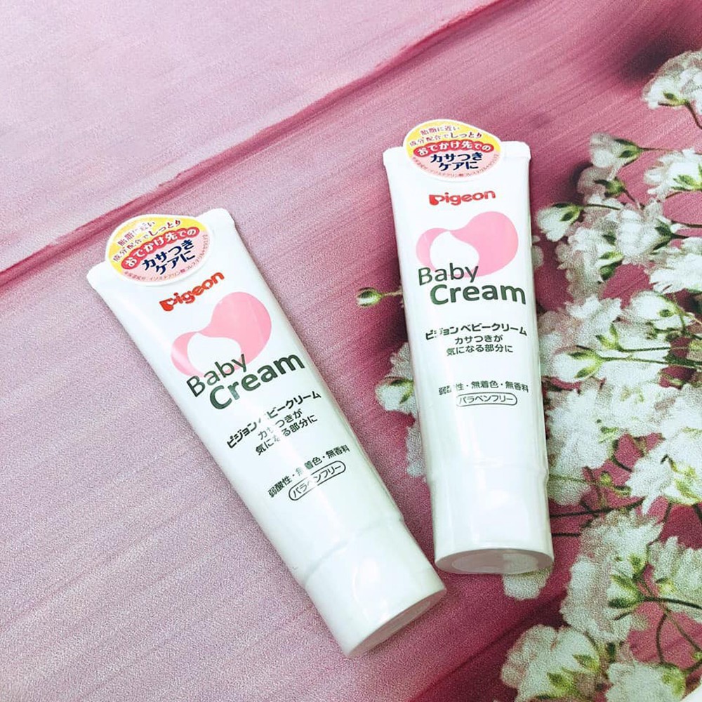 Kem Nẻ Cho Bé Dưỡng Ẩm Cho Bé Từ Sơ Sinh Pigeon Baby Cream Nhật Bản 50g