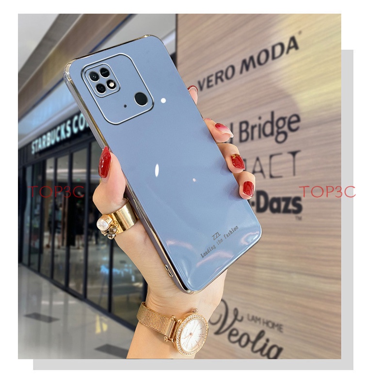 Ốp lưng redmi 10c ốp lưng redmi 9c ốp lưng redmi 10a Ốp Điện Thoại Thời Trang Cạnh Thẳng Cho redmi 9a 9t 9 10 8 8a ZB