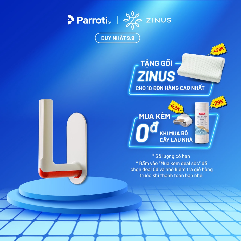 Móc treo đồ dán tường, treo vật dụng nhà bếp, khăn giấy - Parroti Handy HD11