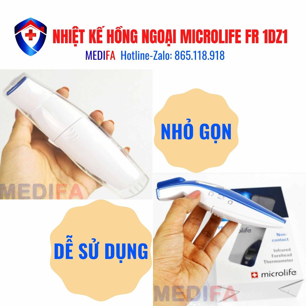 Nhiệt kế đo trán Microlife FR1DZ1, BH 2 năm 1 đổi 1