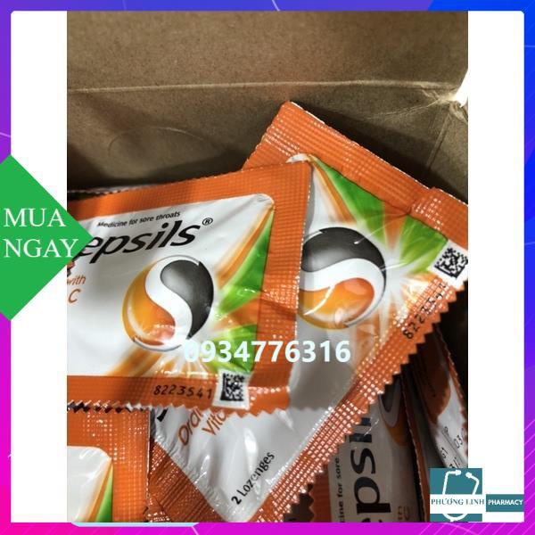 Kẹo ngậm Strepsils ( gói 2 viên ngậm)