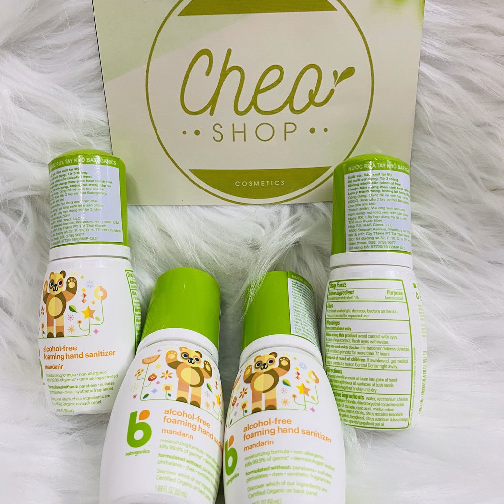 Babyganics rửa tay cho bé 50ml