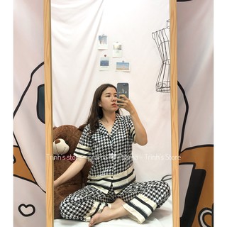 Pijama lụa satinn mịn mát - chọn mẫu ( cộc dài ) [ Hình shop chụp ]