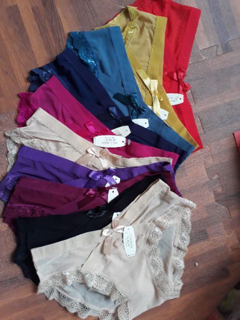 Sỉ 10 quần lót ren lưới cạp chéo siêu xinh