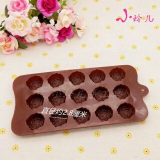 Khuôn socola silicone hoa hồng