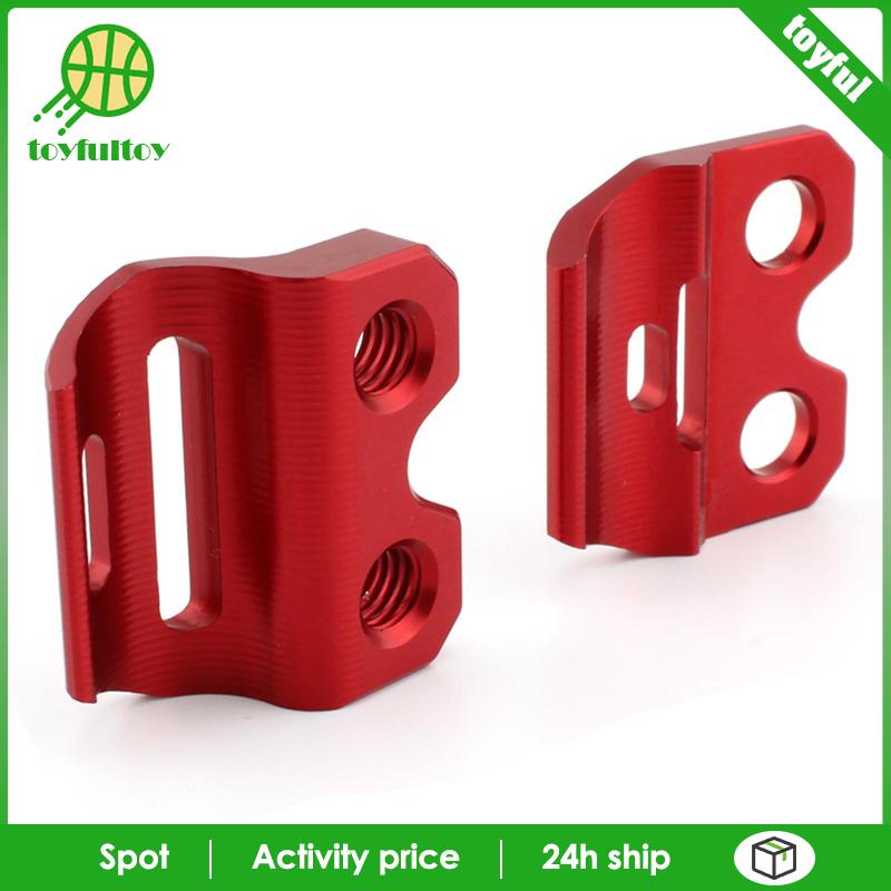 Set 2 Kẹp Giữ Dây Phanh Bằng Hợp Kim Nhôm Màu Đỏ Cho Honda CR125