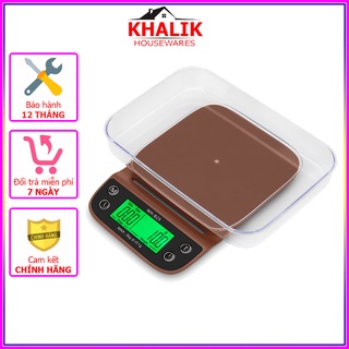 Cân tiểu ly điện tử nhà bếp KHALIK WH-B25, cân điện tử dùng pin chuyên dùng cho phụ kiện nhà bếp, quán cafe, nhà hàng