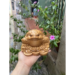Cóc Thiềm Thừ Tài Lộc gỗ bách xanh thơm dịu