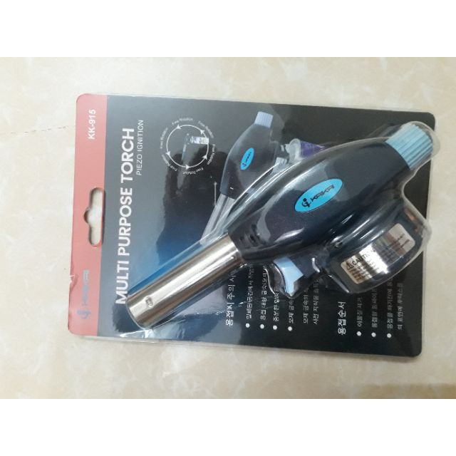 ĐÈN KHÒ GAS CẦM TAY CAO CẤP - KK-915, đầu khò ga mini tự động mồi -khò ga béo