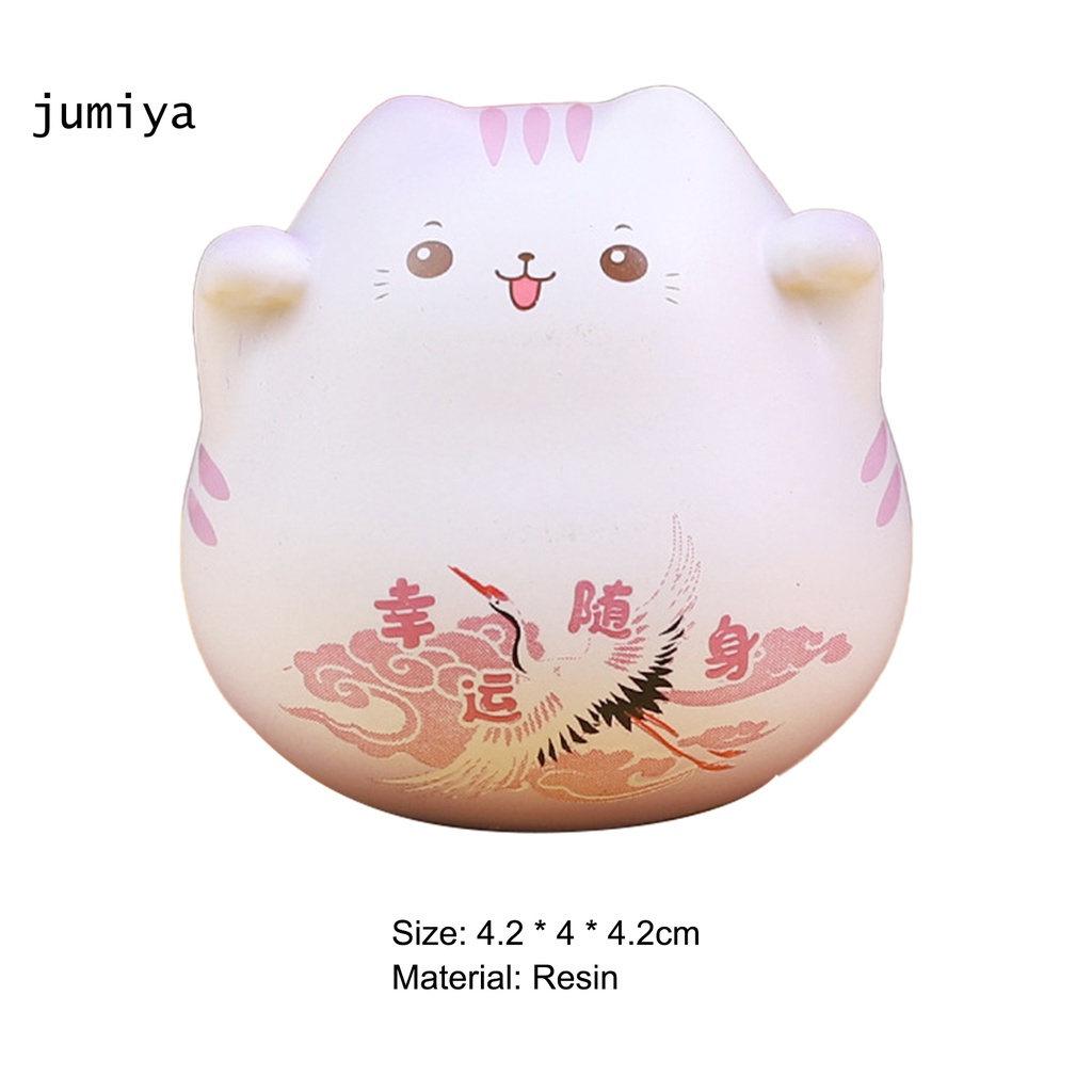 Mô hình chú mèo nhỏ xinh bằng nhựa resin tinh tế dùng trang trí độc đáo