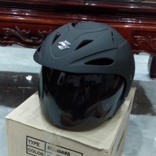 Nón bảo hiểm suzuki đen nhám nhập khẩu indonesia